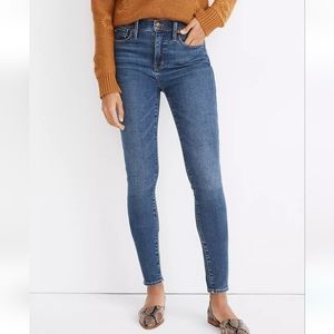 Madewell High-Rise Skinny Jeans in Medium Blue